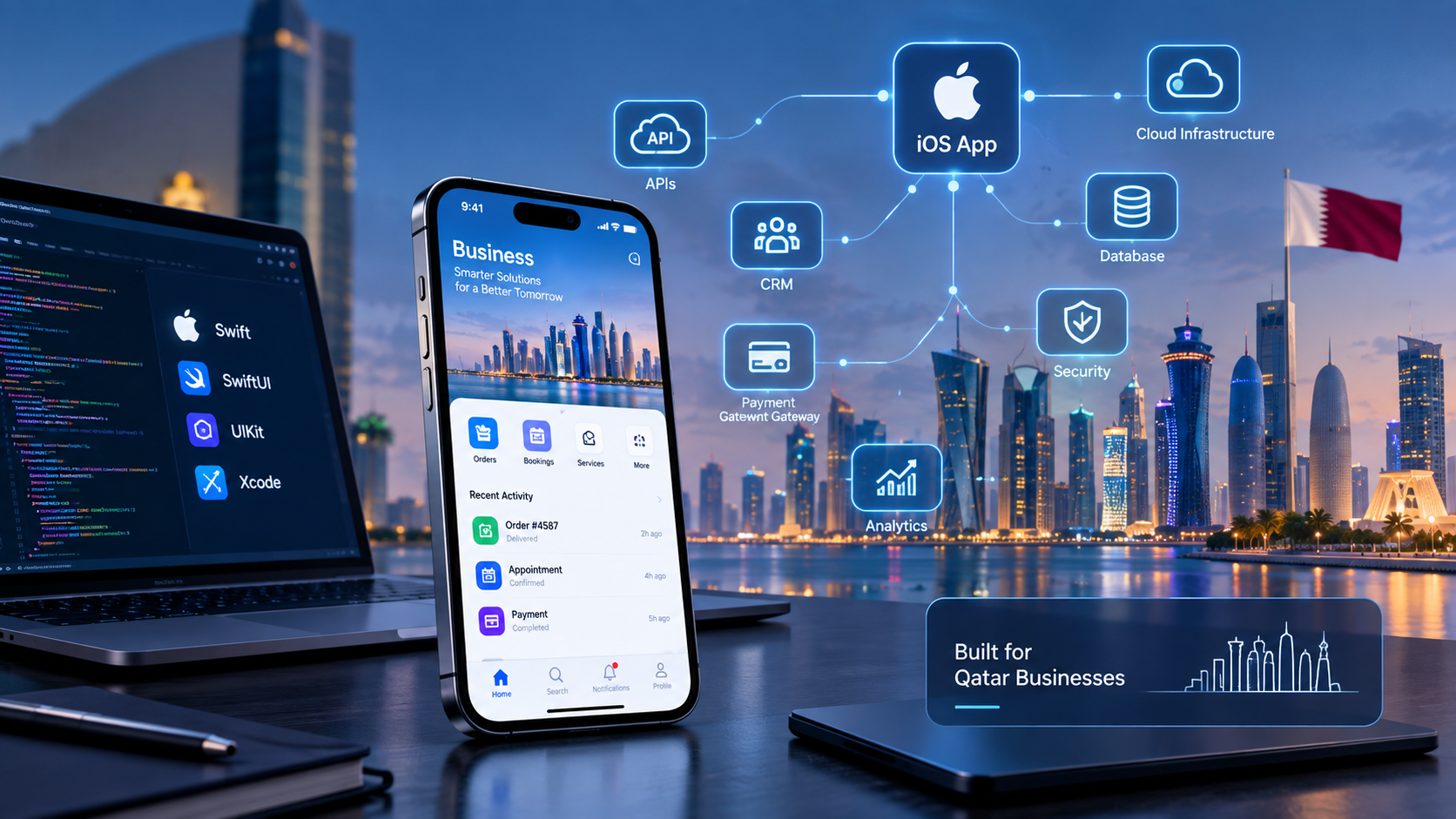 iOS app development in Qatar for modern business applications